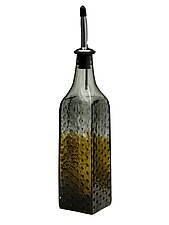 Two-Tone Hobnail Bottle by 2BGlass (Art Glass Bottle)