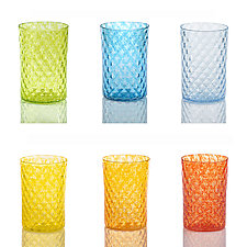 Mixed Mandala Drinking Glass Sets by 2BGlass (Art Glass Drinkware)
