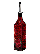 Single-Tone Hobnail Bottle by 2BGlass (Art Glass Bottle)