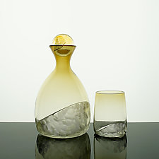 Horizon Decanter and Cups by Andy Koupal (Art Glass Drinkware)