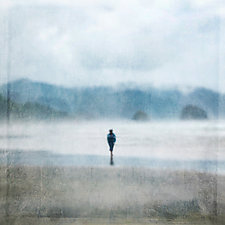 Lone Figure by Gloria Feinstein (Color Photograph on Aluminum)