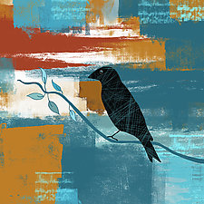 Bird on Branch by Gloria Feinstein (Giclee Print)