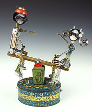Two for the Seesaw by Amy Flynn (Mixed-Media Sculpture)