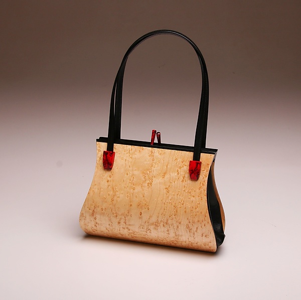 Sativa Double Strap Handbag by Mark and Sharon Diebolt (Wood Purse ...