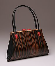 Aristea Large Handbag by Mark and Sharon Diebolt (Wood Purse)
