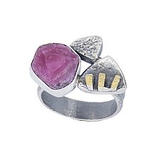 Ruby Crystal Ring by Lesley Aine McKeown (Gold, Silver & Stone Ring)
