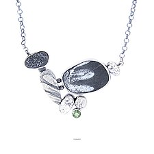 Fern Necklace by Lesley Aine McKeown (Silver & Stone Necklace)