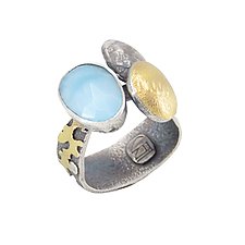 Heaven Stone Ring by Lesley Aine McKeown (Gold, Silver & Stone Ring)