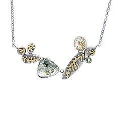 Spring Dreams Necklace by Lesley Aine McKeown (Gold, Silver & Stone Necklace)