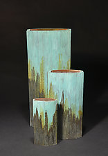 Slab Vase - Tricolor by David M Bowman and Reed C Bowman (Metal Vase)