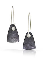 Lantern Earrings by Tammy B (Silver & Pearl Earrings)