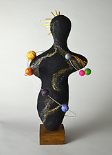Goddess of Galaxies by Ellen Silberlicht (Mixed-Media Sculpture)