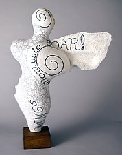 Wings Allow Us to Soar! by Ellen Silberlicht (Mixed-Media Sculpture)