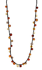 Bolla Long Necklace by Alicia Niles (Glass Necklace)
