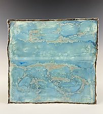 The Color of Water - St Tropez V by Debra Steidel (Ceramic Wall Sculpture)