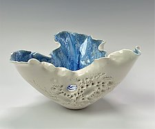 Porcelain Coral Vase by Debra Steidel (Ceramic Vase)
