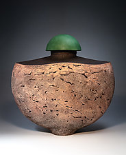 Textured Spirit Urn by Eric Pilhofer (Ceramic Sculpture)