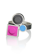 LEGO House Inspired Ring by JacQueline Sanchez (Silver & Plastic Ring)