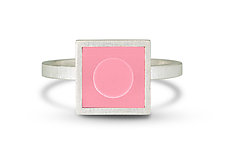 Forever Young Square Stacking Ring by JacQueline Sanchez (Silver & Plastic Ring)