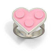 Forever Young Heart Ring by JacQueline Sanchez (Silver & Plastic Ring)