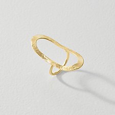 Hollow Oval Gold Statement Ring by Jessica Weiss (Gold Ring)