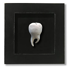 Connections Series: Tooth by Jenifer Thoem (Ceramic Wall Sculpture)