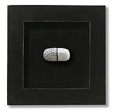Connection Series: Pill by Jenifer Thoem (Ceramic Wall Sculpture)