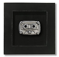 Connections Series: Cassette Tape by Jenifer Thoem (Ceramic Wall Sculpture)