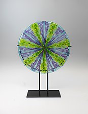 Crocus Bloom by Lisa Becker (Art Glass Sculpture)