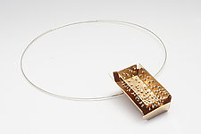 Bronze Box Collar Necklace by Stephanie O'Brien (Silver & Bronze Necklace)