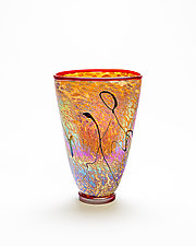 Placer Thunder by Nicholas Nourot (Art Glass Vessel)
