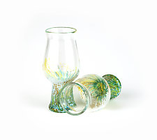 Sierra IPA Glass Set by Nicholas  Nourot (Art Glass Drinkware)