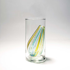 Bead Bud Vase - Teardrop by Tracy Glover (Art Glass Sculpture)