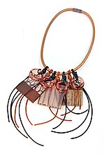 Organic Twist Necklace by Phyllis Clark (Multi Media Necklace)