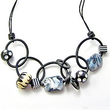 Cirque Necklace by Phyllis Clark (Leather Necklace)