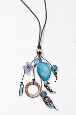 Remembering Summer & Sea Necklace by Phyllis Clark (Multi Media Necklace)