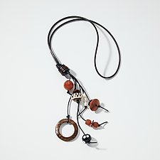 Sienna Sunset Necklace by Phyllis Clark (Mixed Media Necklace)