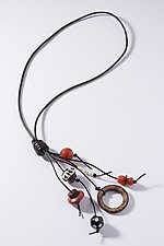 Sienna Sunset Necklace by Phyllis Clark (Mixed Media Necklace)