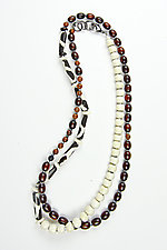 Oblique Giraffe Necklace by Phyllis Clark (Beaded Necklace)