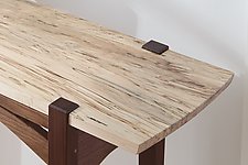 Spalted Maple Bridge Console by Tony Casper (Wood Console Table)