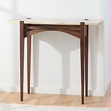 Spalted Maple Bridge Console by Tony Casper (Wood Console Table)