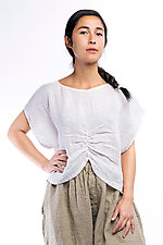 Ruching Crop Top by Artists and Revolutionaries (Linen Top)
