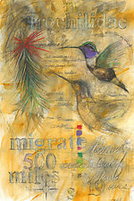 Hummingbirds Migrate by Laura Lebeda (Giclee Print)