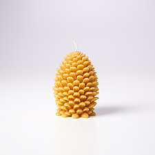 Jumbo Pinecone Candle by Greentree Home Candle (Beeswax Candle)