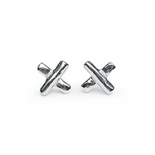 XX Earrings by Liz Hanson (Silver Earrings)