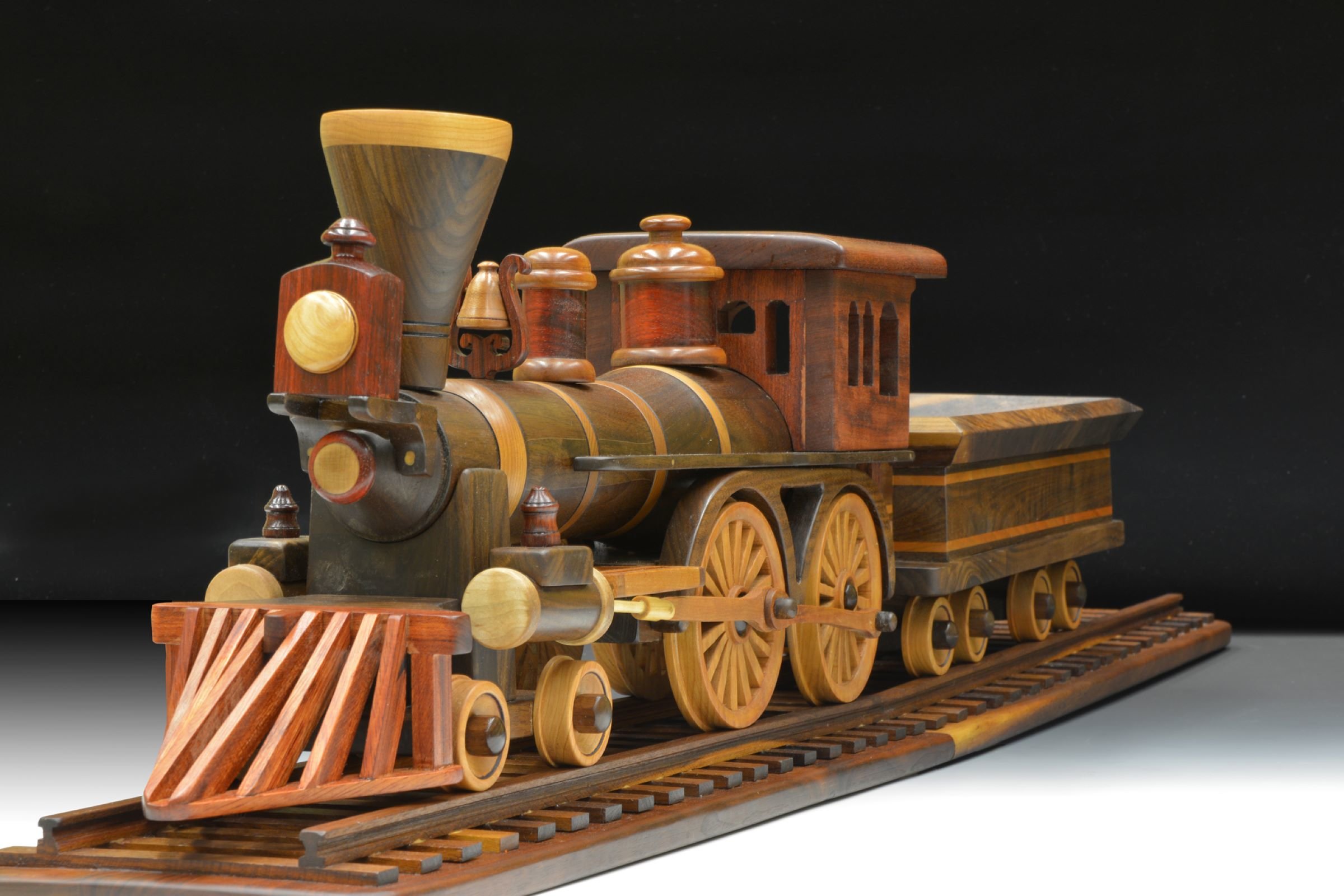 Handcrafted in Kentucky Coal Figurine Modern Train Engine 