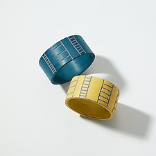 Ladder Cuff Bracelet by Genevieve Williamson (Polymer Clay Bracelet)