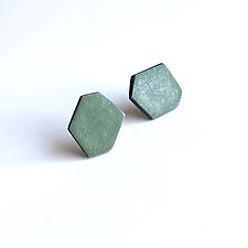 Small Facet Studs by Genevieve Williamson (Polymer Clay Earrings)
