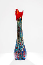 Mantle Plume II by Joshua Solomon (Art Glass Vase)