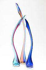 Songlines Trio II by Joshua Solomon (Art Glass Sculpture)